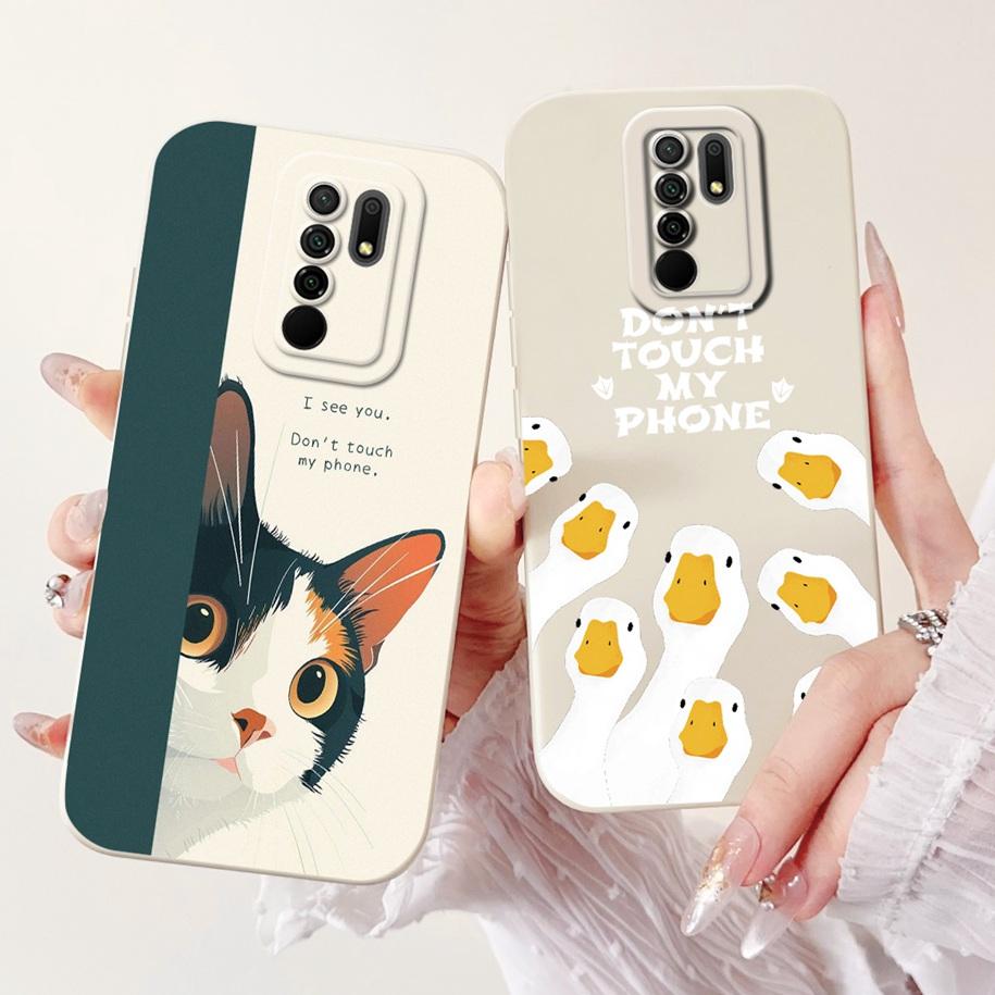 For Xiaomi Redmi 9 Case Lovely Panda Rabbit Cartoon Soft Liquid Silicone Shockproof Cover For Xiaomi Redmi 9 Prime Redmi9 Fundas
