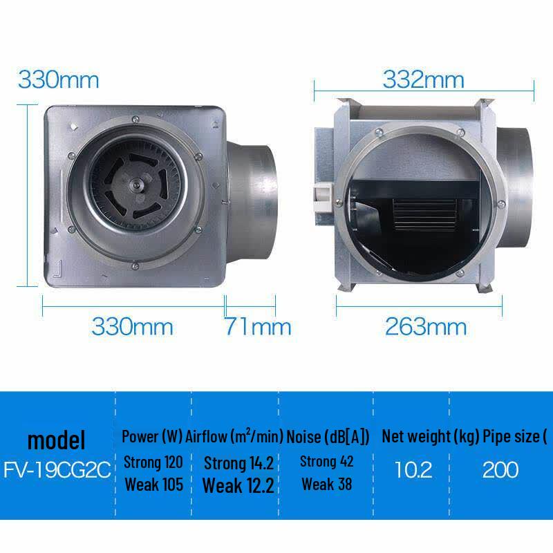 

Aokewen FV-19CG2C Centrifugal Duct Fan
