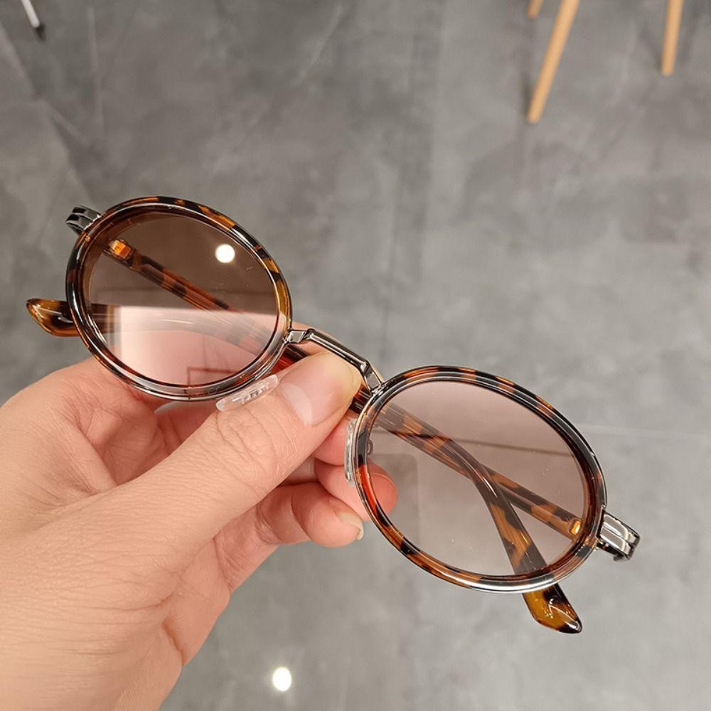 Trend Elliptical Eyewear UV Protection Small Frame Sunglasses Fashion Retro Oval Sunglasses  Unisex