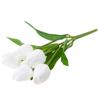 CV26799-4 ARTIFICIAL RUBBER-COATED YELLOW TULIP BEAUTIFUL AS LIFE FOAM TULIPS centerpiece