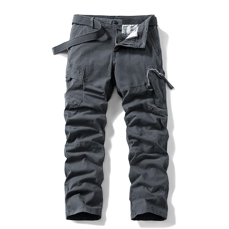 Men s Retro Overalls Trendy Brand Pants Men s High-end Men s Clothing Summer New Casual Loose Men s Trousers 30 серый