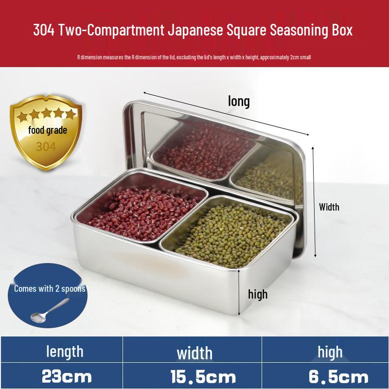 777 Stainless Steel Kitchen Condiment Storage Box
