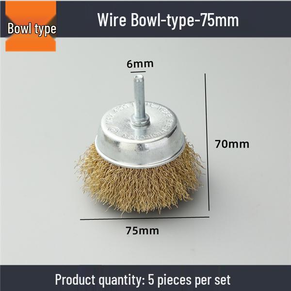 Steel Wire Brush Cup - Stainless Steel Rust Remover & Polishing Wheel for Angle Grinders