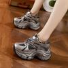 Platform Dad Shoes Women's 2025 Autumn and Winter New Mesh Shoes Muffin Versatile Casual Sports Shoes Inner Height Increase Women's Shoes