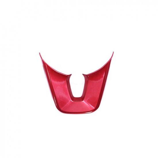 For Kia K3 Forte 2019-2024 Bright Red Car Inner Steering Wheel U Type Cover Trim