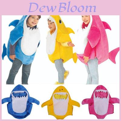 Kreskówka Baby Shark Maluchy Dzieci Kostium Halloweenowy Przebranie Prezenty Strój