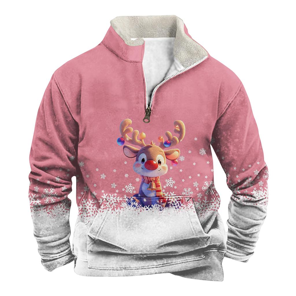 Spring And Men's Standing Collar Sweatshirt Is Outdoor Casual Sweaters Tops
