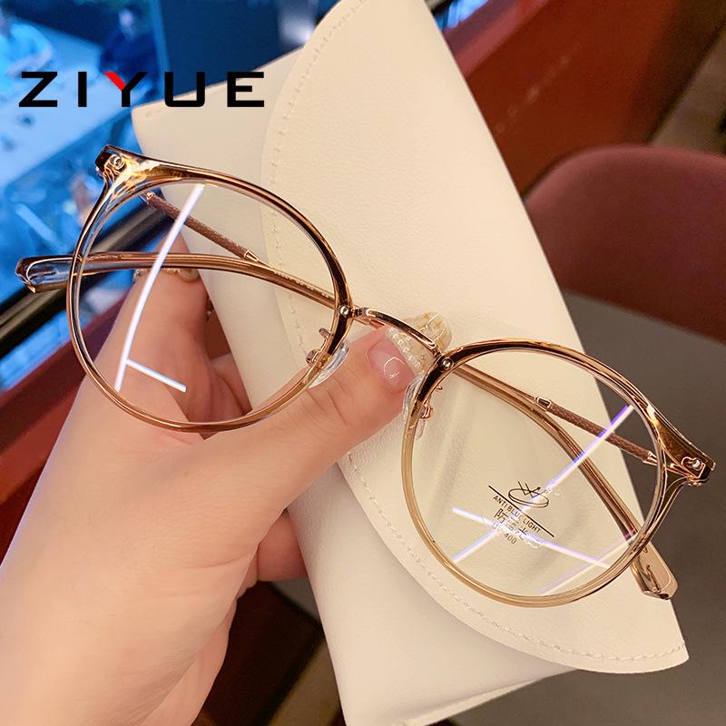 TR90 Women's Slimming Anti-Blue Light Glasses Frame, Prescription-Ready for Students