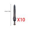MOC Medieval Weapon Accessories for Building Blocks - Sword Shield Bow Axe Hammer Spear Gun Set