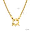 Personalized Hip Hop Necklace Stainless Steel Simple Versatile Spring Buckle Clavicle Chain Chain Clavicle Chain
