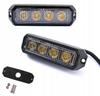 4 diody LED Lampa ostrzegawcza Stroboskop Pomoc drogowa Błysk Laweta