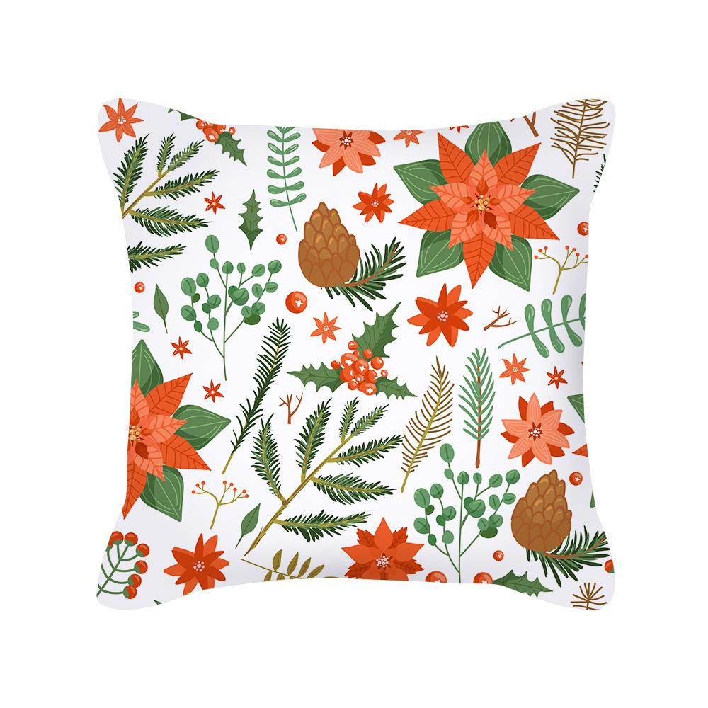 New Ins Nordic Cartoon Christmas Pillow Cover Holiday Gift Square Cushion Cover Pillow Cover