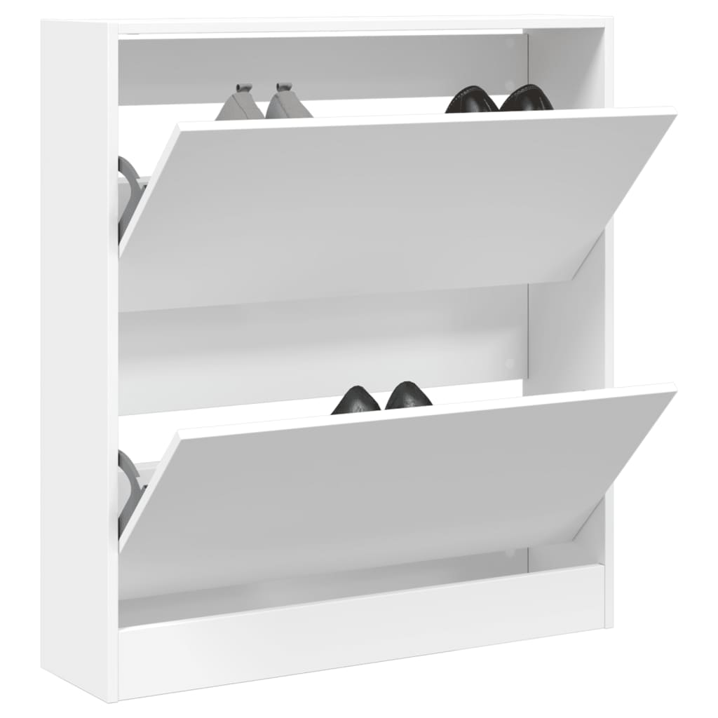 Faltbares Europäisches Freistehendes Schuhregal Für Den Eingangsbereich, Schuhschrank Für Drinnen, 80x21x87,5 Cm