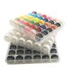 36 Compartment Plastic Bobbin Storage Box Transparent Holder for Assorted Sewing Thread Spools Home Craft Needlework Use