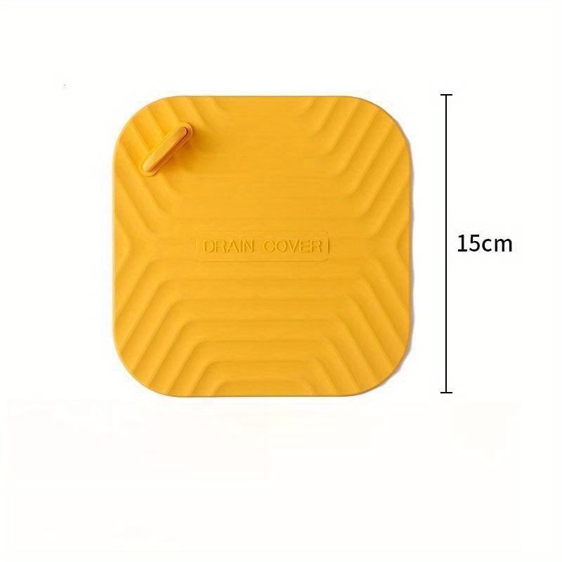 Toilet Silicone Floor Drain Pad Insect Proof Sealing Cap Bathroom Drain Cover Kitchen Sink Bathtub Hair Stopper Deodorize Floor Drain Mat