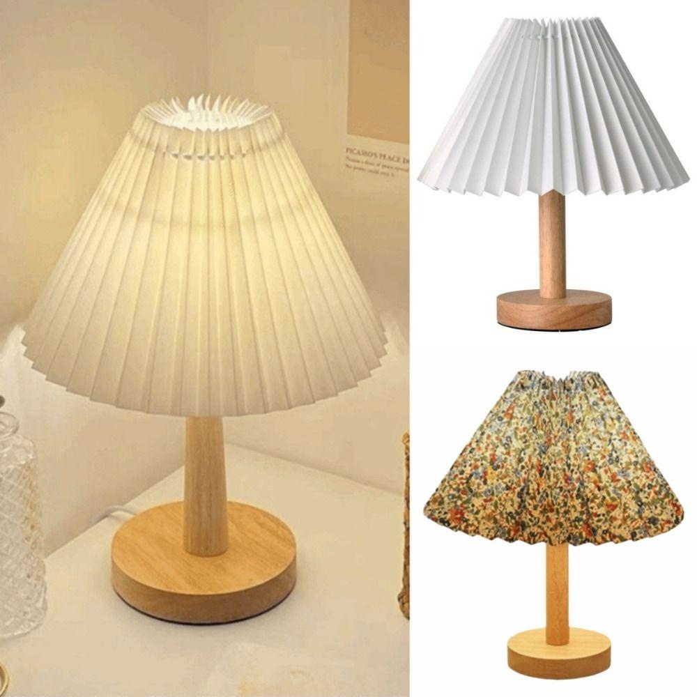Art Atmosphere Nordic Pleated Table Lamp Home Decoration LED Desk Lamp Card Seat