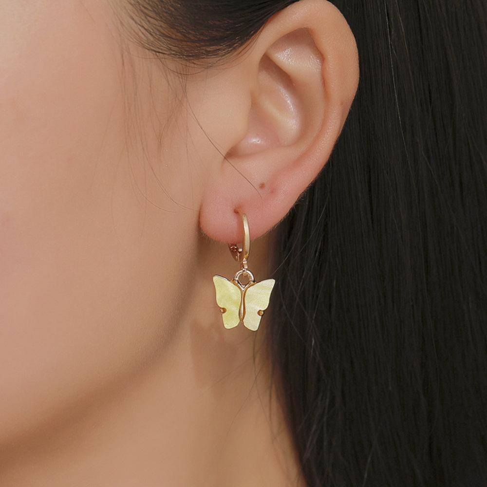 Stylish Butterfly Earrings Animal Design Chic Multicolor Womens Accessories Fashion