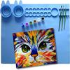 Hexagon Art Silicone Craft Mat Art Graffiti Painting Mat Silicone Painting Mat  Clay Play Tools