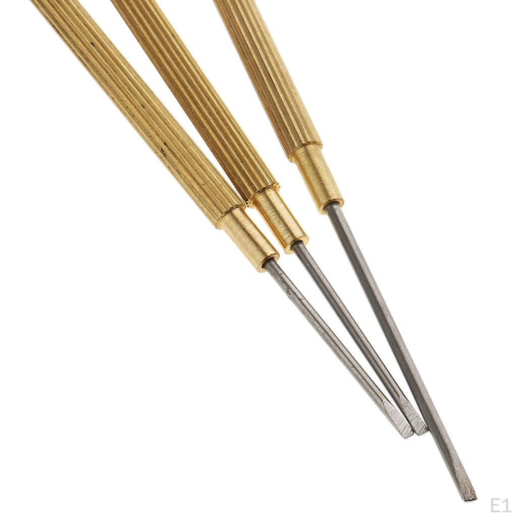 5-teiliges Uhrenschraubendreher-Set für Juweliere, Reparaturwerkzeuge mit flacher Klinge für Uhrmacher