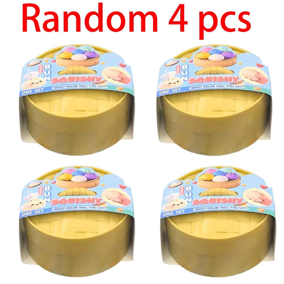 1PC Squishy Dumpling Stress Ball, Bun Shape Hand Relaxation Toy, Party Favor Gift for Halloween Christmas