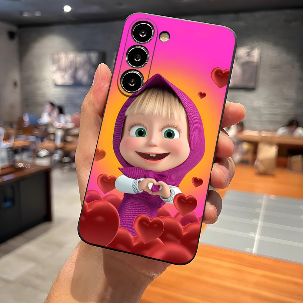 

Cartoon M-Masha And The B-Bear Phone Case For Samsung S26 S24 Ultra S22 S23 S25 S20 Fe S21 Plus A54 A34 A53 A16 Back Cover Samsung a16