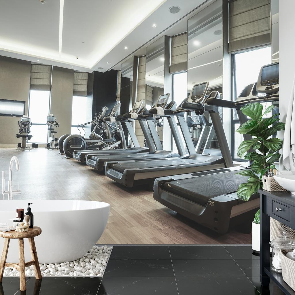 Photomural Modern Fitness Club Washable Fleece 416x290