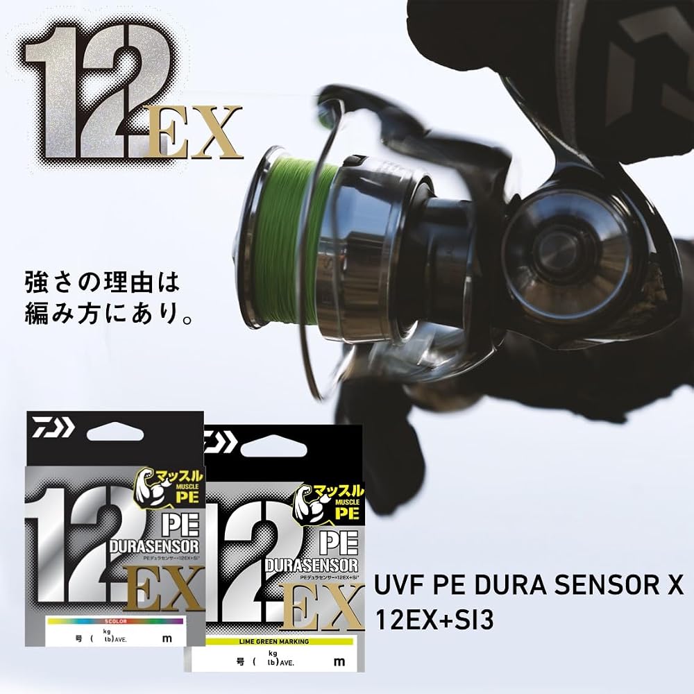 Daiwa PE Line 12-Strand PE Durascensor x12EX 5C6-400 Fishing Gear 400m
