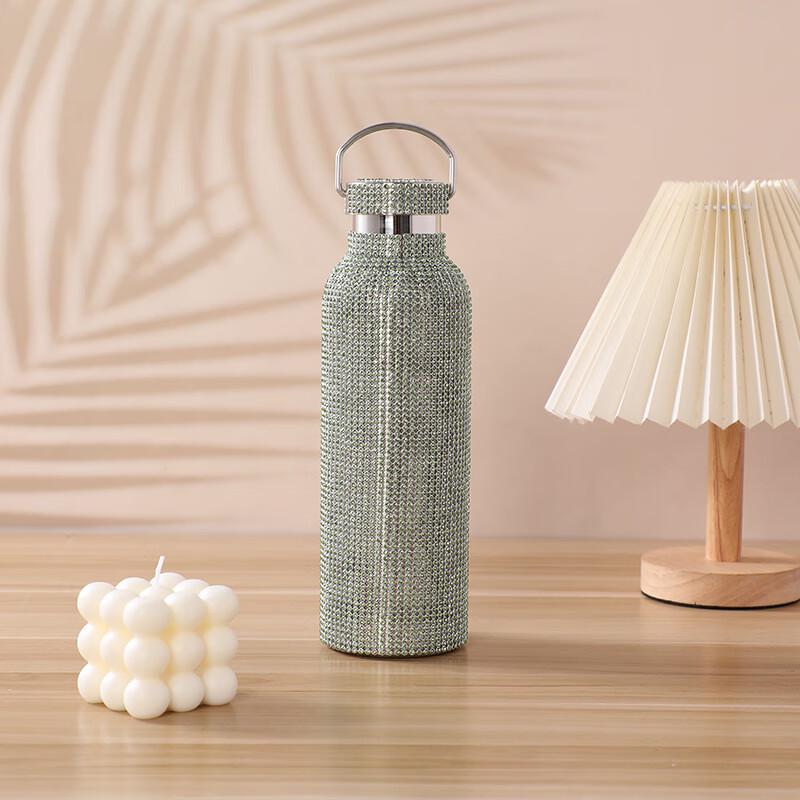 Diamond Inlaid Stainless Steel Vacuum Flask