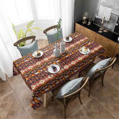 Față de masă Totem Triunghi Decor de vacanță Fețe de masă dreptunghiulare impermeabile Coperta de masă pentru decorațiuni de nuntă