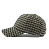 Männer Woolen Hut Frauen Frühling Herbst Plaid Kappe Weibliche Warme Baseball Kappe Sonnenschutz Hut
