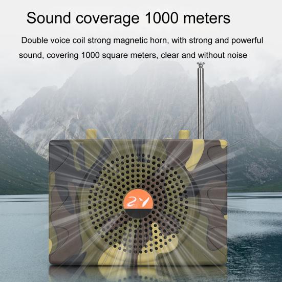 E-898 Megafon HiFi Intelligente Geräuschunterdrückung Infrarot-Fernbedienung Camouflage Bluetooth-kompatibler Kabelloser MP3-Lautsprecher für den Unterricht