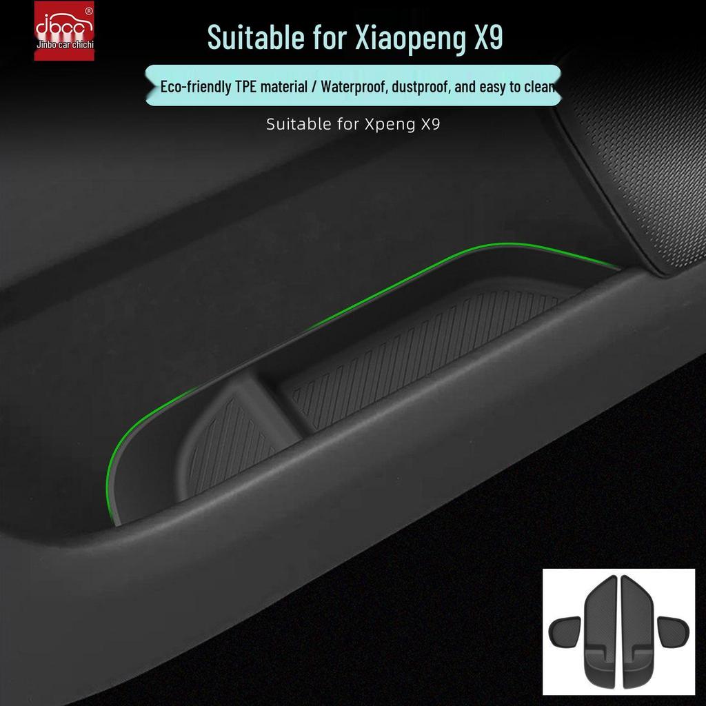 Xiaopeng X9 Car Door Storage Box Slot Mat Accessories for Extended Range Version - Fits 26 Models