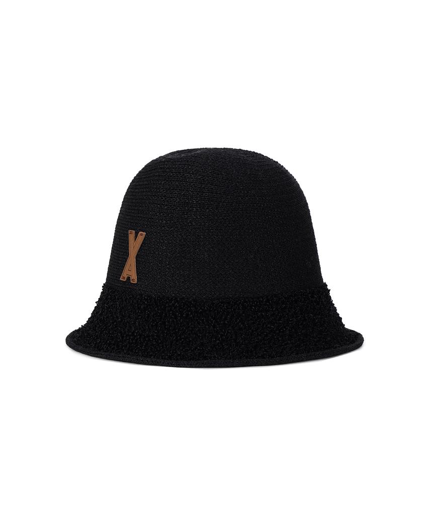 Bajal Va Patch Towel Bucket Hat Black