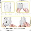 HIYQIN instax mini 12 FUJIFLM instax mini set de 4 huse pentru cameră dedicată pentru Instax 12 husă transparentă cu autocolant pentru ramă foto magnetică pentru umăr pentru Instax 12