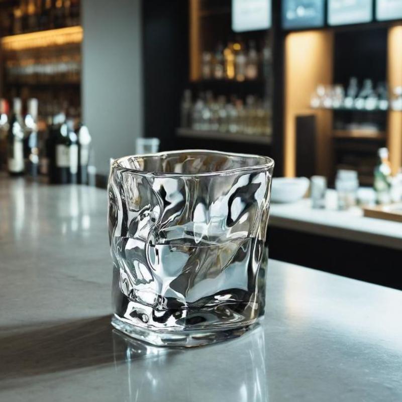 200ML coreeană Creative Ins sticlă răsucită ceașcă suc băutură ceașcă de cafea ceașcă cu model ondulat sticla colorată sticlă lucrată manual pentru băuturi