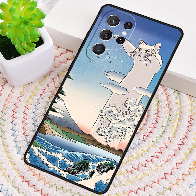Ukiyo-e Japanese style Art TPU Phone Case For Samsung Galaxy note 10 pro S26 S25 S24 S23 S22 Ultra Plus S21 FE S20 Cover