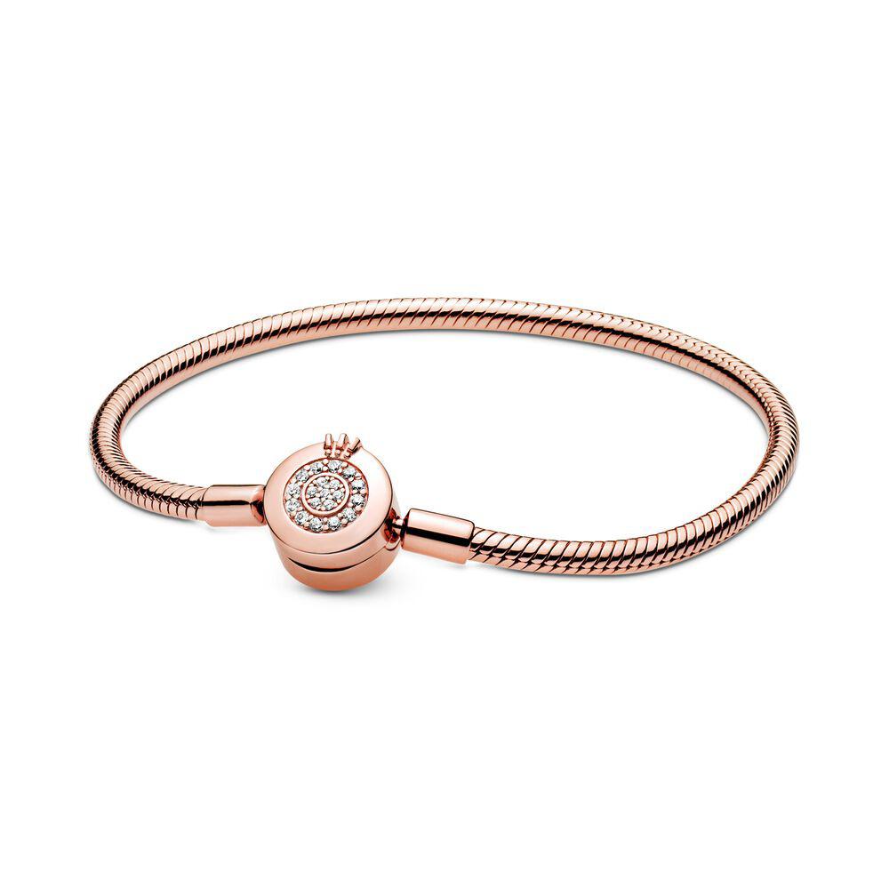 925 Silver Heart Charm Bracelet for Women Smooth Snake Bone Fine Jewelry Holiday Gift