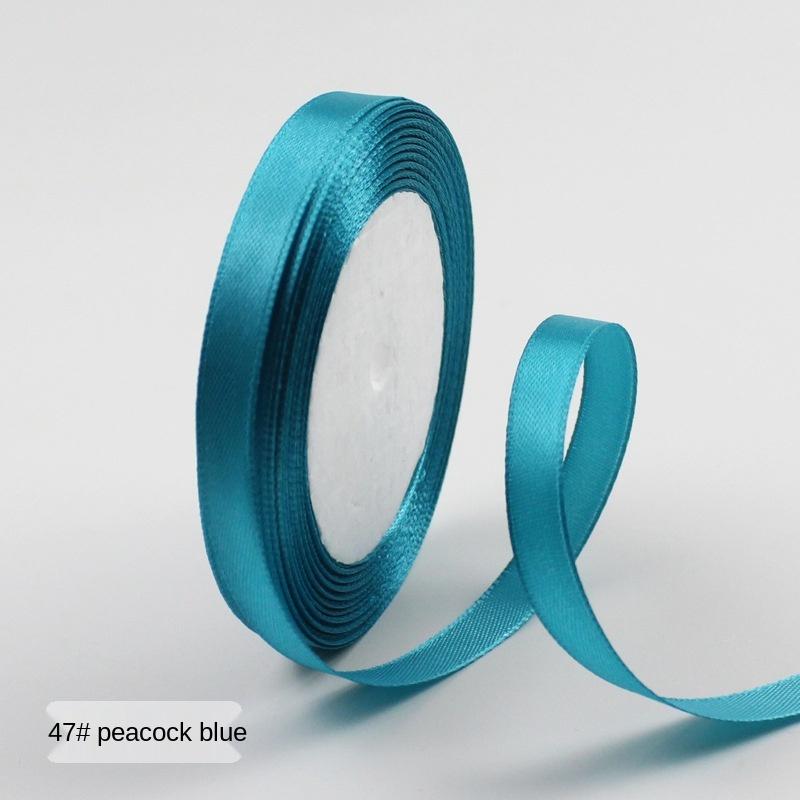 

25 ярдів/рол (22 метри) Атласні стрічки для весілля, дня народження, упаковка подарунків, Різдвяний фестиваль Хеллоуїн. Стрічка для ремесел своїми руками 6mm