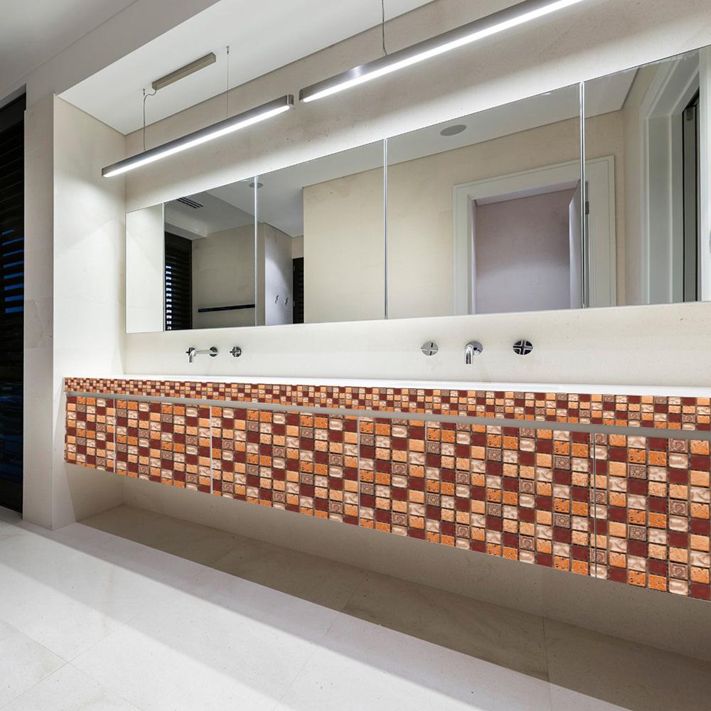 Foreign Trade Mosaic Tile Stickers - DIY Waterproof Wall & Floor Decoration