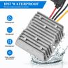Mzhou 120W Power to 12V Waterproof Voltage Regulator for Power Supply for Audio Overload and Short Circuit Protection 1 Year DC-DC Converter, 20V-72V