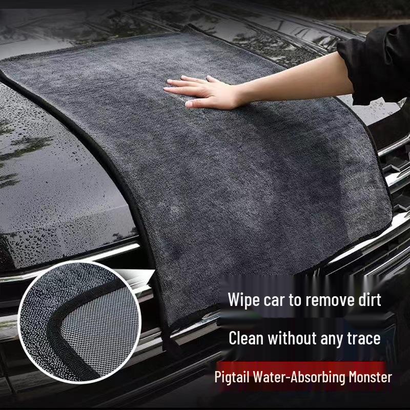 Super Absorbent Microfiber Car Wash Towel - Lint-Free & Thickened for Effective Cleaning