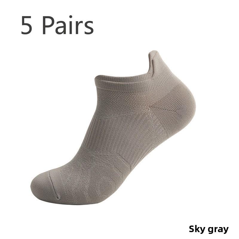 

5 пар однотонных повседневных хлопковых спортивных носков для мужчин и женщин 5 Pairs