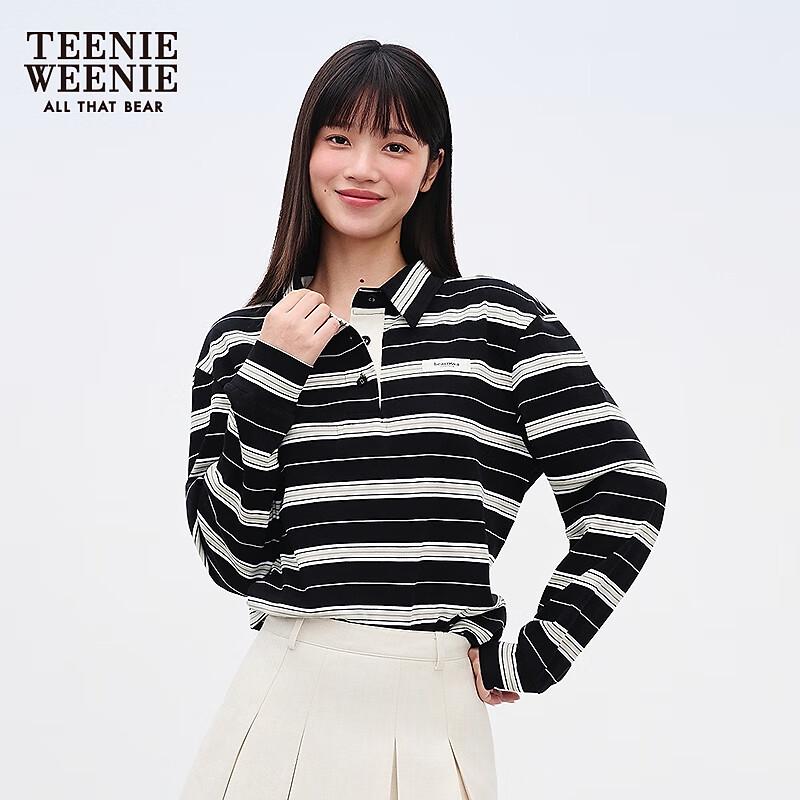 Teenie Weenie Bearnova Women s Striped Polo T-Shirt L