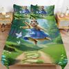 Cartoon Rabbit Duvet Cover Set, Fun Rabbit Quilt Cover,Microfiber Bedding Sets And Pillowcases With Zipper Closure For Adults