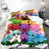 Art Cartoon 3D Printed Smilings Critters Duvet Cover Pillowcase Bedding Set Children Twin Full Single/Double/Large Size Gift