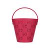 Borsa Secchiello in Gomma Perforata GG Rosa Vivace Borsa a Mano con Manico Superiore per Bambini Uso Quotidiano 723051-9AAAL-2797