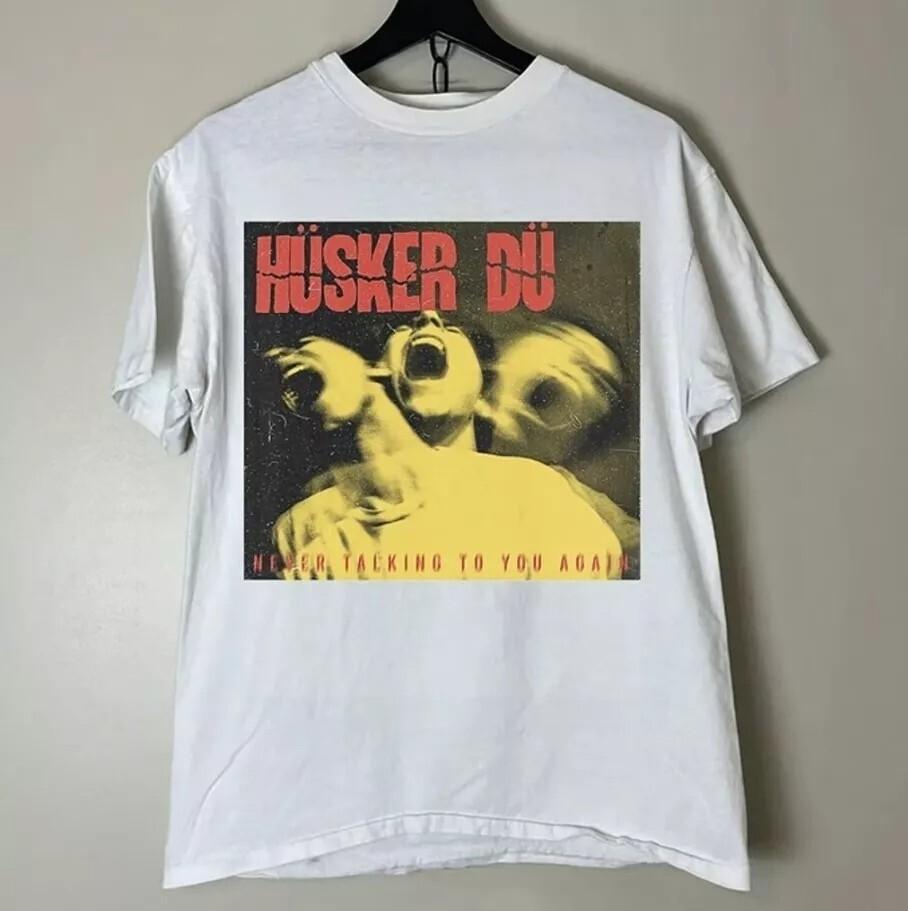 Husker Du Punk Rock inspired Tshirt Retro Style White Unisex Shirt S5XL Unisex T-Shirt XXXL