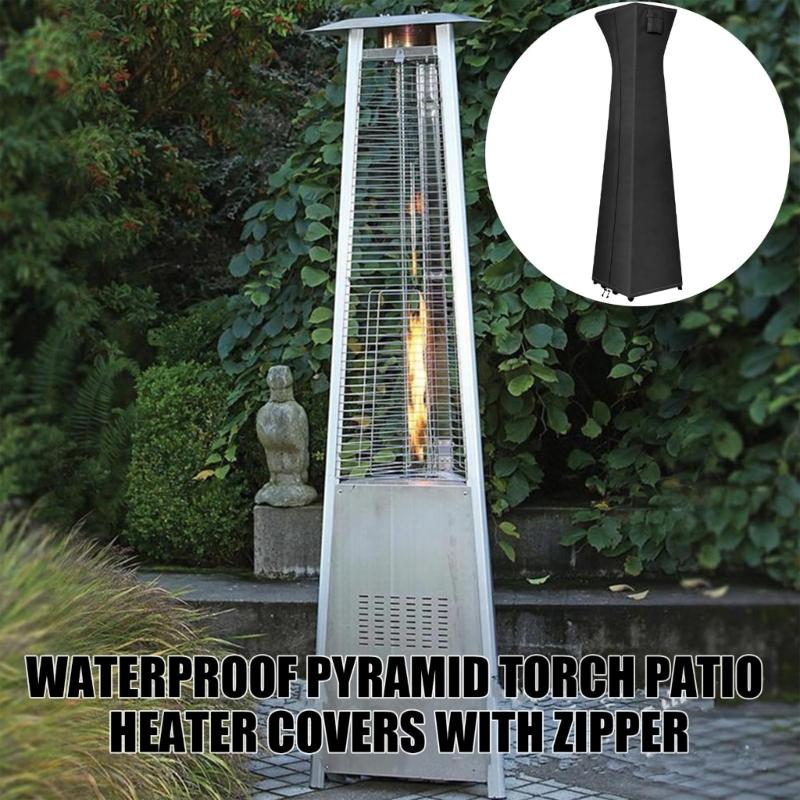 Weather Resistant Outdoor Heater Cover Protects Against Sun Rain Snow and Dust for Garden Patio Pyramid Torch Home Use