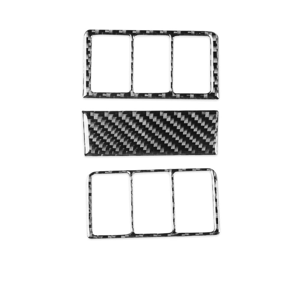 Real Carbon fiber Headlight Switch Control Button Sticker for Honda CRV 17-21