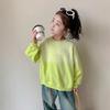 Girls Gradient Sweatshirt Long Sleeve Loose Fit Casual Top For Spring Autumn Kids Fashion Clothing